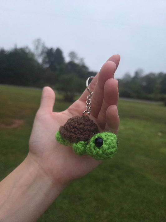 Crochet Turtle Keychain
