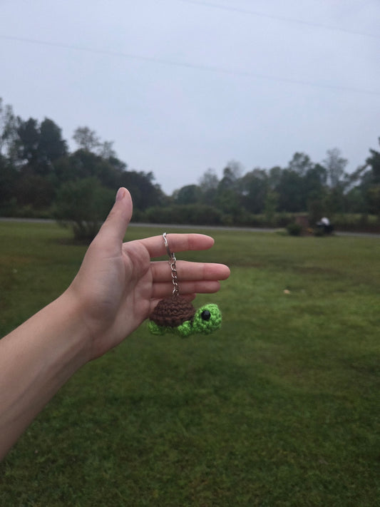 Crochet Turtle Keychain